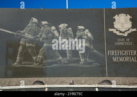 Connecticut State Firefighter's Memorial, Windsor Locks, Connecticut Foto Stock