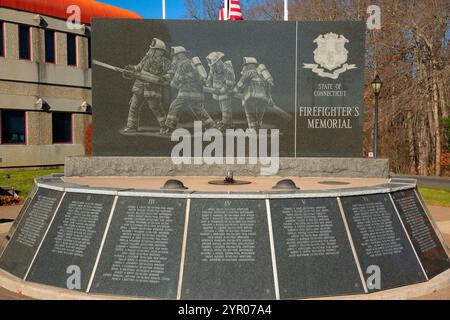 Connecticut State Firefighter's Memorial, Windsor Locks, Connecticut Foto Stock