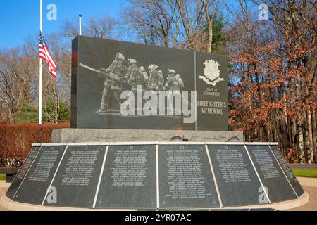 Connecticut State Firefighter's Memorial, Windsor Locks, Connecticut Foto Stock