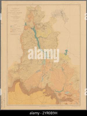 Mappa agricola preliminare della regione di Colville, Washington ter. 1883 di Pumpelly, Raphael, 1837-1923 Foto Stock