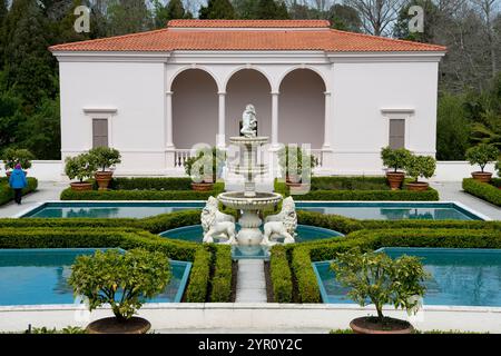 Italian Renaissance Garden a Hamilton Gardens, nuova Zelanda Foto Stock