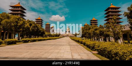 Kaohsiung, Taiwan - 5 settembre 2024 - il meraviglioso complesso del Museo del Buddha di Fo Guang Shan Foto Stock