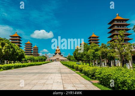 Kaohsiung, Taiwan - 5 settembre 2024 - il meraviglioso complesso del Museo del Buddha di Fo Guang Shan Foto Stock