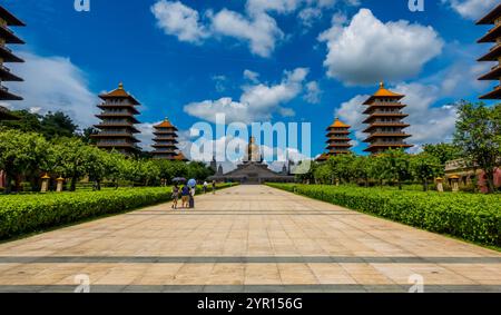 Kaohsiung, Taiwan - 5 settembre 2024 - il meraviglioso complesso del Museo del Buddha di Fo Guang Shan Foto Stock