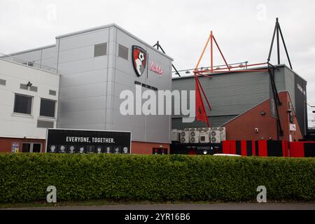 Dean Court attualmente conosciuto come Vitality Stadium, AFC Bournemouth's Stadium Foto Stock