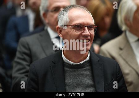 Torino, Italia. 23 novembre 2023. Foto Alberto Gandolfo/LaPresse 23-11-2023 Torino, Italia - Cronaca - Drive Different. Dall'austerity alla modifica&#xe0; del futuro. Nella foto: Carlos Tavares23 novembre 2023 Torino Italia - News - Drive Different. Dall'austerity alla modifica&#xe0; del futuro. Nella foto: Carlos Tavares credito: LaPresse/Alamy Live News Foto Stock