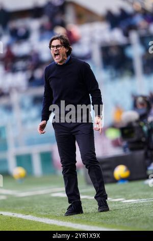 L'allenatore del Torino Paolo Vanoli durante la partita di serie A tra Torino FC e SSC Napoli lo Stadio Olimpico grande Torino di Torino, nel nord-ovest Italia - 24 novembre 2024. Sport - calcio ESCLUSIVO TORINO FC (foto di Fabio Ferrari/LaPresse) Foto Stock