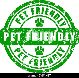 Timbro per animali domestici, marchio per negozio, etichetta di pacchi o articoli, sigillo di approvazione Icon, certificato e benvenuto in negozio, avviso di etichetta di imballaggio, prodotto di S. Illustrazione Vettoriale