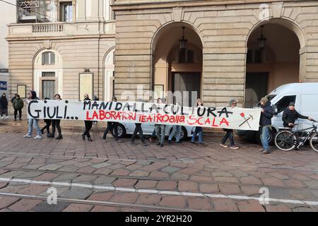 Sciopero generale a Milano Foto Stock