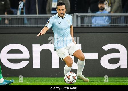 Roma, Italie. 28 novembre 2024. Pedro ELIEZER RODRIGUEZ LEDESMA della Lazio Roma durante la partita di calcio UEFA Europa League, fase MD5 tra SS Lazio e PFK Ludogorets Razgrad il 28 novembre 2024 allo Stadio Olimpico di Roma, Italia - foto Matthieu Mirville (M Insabato)/DPPI Credit: DPPI Media/Alamy Live News Foto Stock