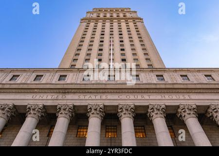 New York, NY, US-11 novembre 2024: Il Thurgood Marshall Courthouse - Corte d'appello degli Stati Uniti per il secondo circuito e la US District Court per il so Foto Stock