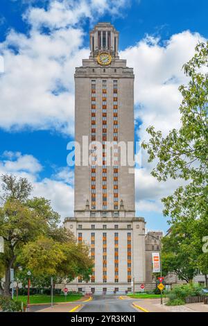 UT Tower, University of Texas, Austin, Texas, USA Foto Stock