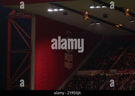 Vista generale del City Ground, sede del Nottingham Forest Football Club - Nottingham Forest V Ipswich Town, Premier League, City Ground, Nottingham, Regno Unito - 30 novembre 2024 solo uso editoriale - si applicano restrizioni DataCo Foto Stock