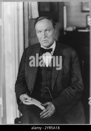 Ritratto dell'avvocato americano Clarence Darrow. Ritratto archivio 1920s Foto Stock