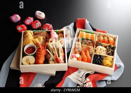 Immagine osechi a 2 livelli Foto Stock