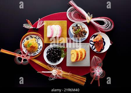 Immagine Oshogatsu osechi Foto Stock