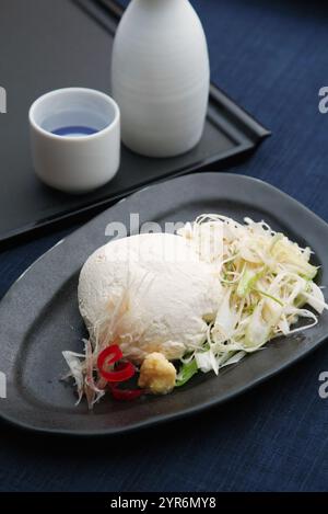 Tofu e sake freddi Foto Stock