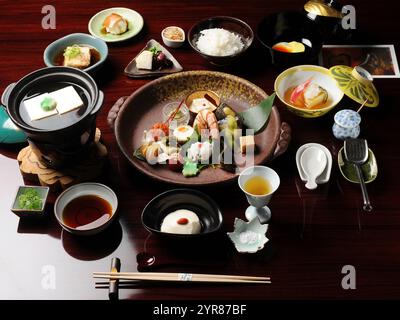 Immagine Kaiseki del pasto giapponese Foto Stock