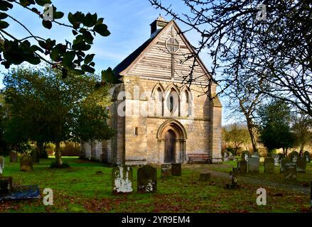 La Chiesa di San Leonardo a Kirkstead. Foto Stock