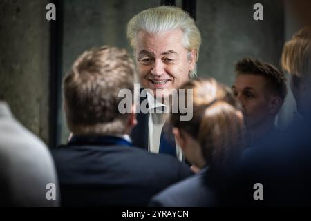 L'Aia, Paesi Bassi. 3 dicembre 2024. L'AIA - Geert Wilders (PVV) durante il tempo delle interrogazioni settimanali alla camera dei rappresentanti. ANP LAURENS VAN PUTTEN netherlands Out - belgio Out crediti: ANP/Alamy Live News Foto Stock