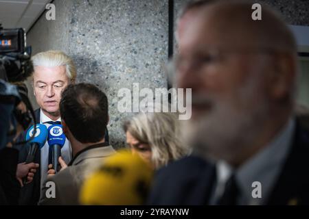 L'Aia, Paesi Bassi. 3 dicembre 2024. L'AIA - Geert Wilders (PVV) durante il tempo delle interrogazioni settimanali alla camera dei rappresentanti. ANP LAURENS VAN PUTTEN netherlands Out - belgio Out crediti: ANP/Alamy Live News Foto Stock