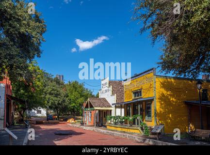 Dallas Heritage Village, Old City Park, Dallas, Texas, Stati Uniti Foto Stock