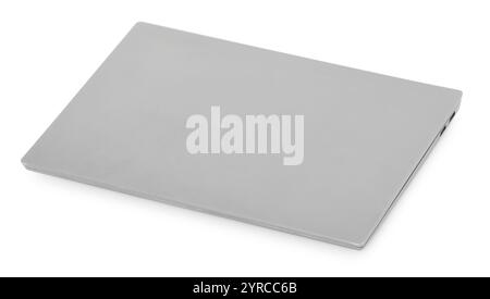 Notebook chiuso isolato su sfondo bianco Foto Stock
