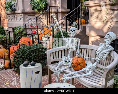 Halloween a Boston Foto Stock