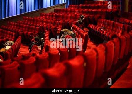 Lund, Skåne, Svezia. Novembre 30 2024. Svezia Photo Days 2024. Fiera della fotografia a Lund. Interno del cinema. Foto Stock