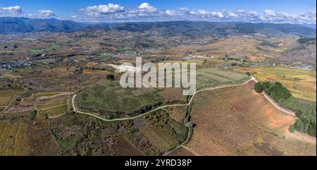 Castro Ventosa, sito archeologico, regione di El Bierzo, Comunità autonoma di Castiglia e León, Spagna. Foto Stock