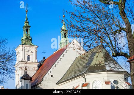 CRACOVIA, POLONIA - 21 DICEMBRE 2023: Chiesa di San Floriano a Cracovia, Polonia, il 21 dicembre 2023 Foto Stock