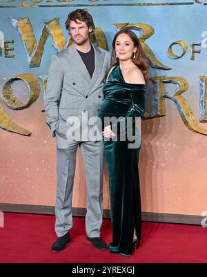 Londra, Regno Unito. 3 dicembre 2024. Benjamin Wainwright e Phoebe Sparrow partecipano alla premiere britannica de il Signore degli anelli: La guerra del Rohirrim all'Odean, Leicester Square, Londra, Regno Unito. Crediti: LFP/Alamy Live News Foto Stock