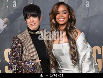 Diane Warren e H.E.R., Gabriella Wilson arrivano alla prima mondiale di “The Six Triple Eight” tenutasi al Teatro Egizio il 3 dicembre 2024 a Hollywood, CA. © Lisa OConnor/AFF-USA.com Foto Stock