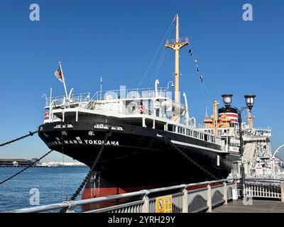 L'Hikawa Maru al parco Yamashita di Yokohama, Giappone. Foto Stock
