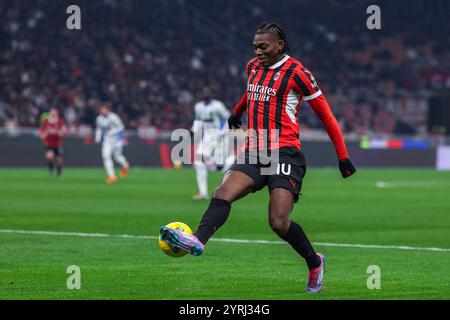 Milano, Italia. 3 dicembre 2024. Rafael Leao dell'AC Milan visto in azione durante la partita di Coppa Italia 2024/25 tra AC Milan e US Sassuolo allo Stadio San Siro crediti: dpa/Alamy Live News Foto Stock