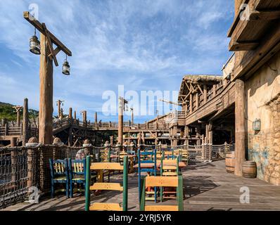 Tokyo, Giappone. 31 ottobre 2024. Area a tema al Tokyo DisneySea Foto Stock