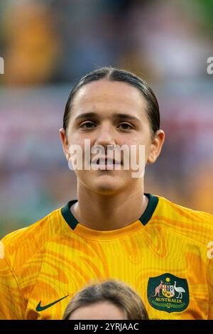 Melbourne, Australia. 4 dicembre 2024. Melbourne, Australia, 4 dicembre 2024: Ritratto di Daniela Galic (26 Australia) durante l'amichevole internazionale tra Australia e Taipei cinese all'AAMI Park di Melbourne, Australia. (NOE Llamas/SPP) credito: SPP Sport Press Photo. /Alamy Live News Foto Stock