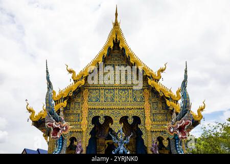 WatRongSueaTen, Chiang Rai, Thailandia, 17 giugno 2019. Foto Stock