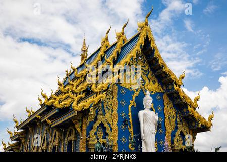 WatRongSueaTen, Chiang Rai, Thailandia, 17 giugno 2019. Foto Stock