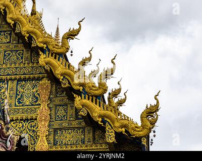 WatRongSueaTen, Chiang Rai, Thailandia, 17 giugno 2019. Foto Stock