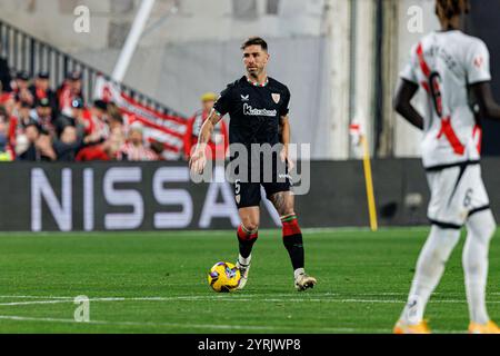 Yeray Alvarez (Athletic Club) visto in azione durante la partita LaLiga EA SPORTS tra Rayo Vallecano e Athletic Club all'Estadio de Vallecas. Risultati finali; Rayo Vallecano 1:2 Athletic Club. Foto Stock