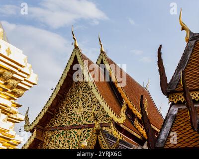 Wat Phra Singh, Chiang mai, Thailandia, 15 giugno 2019 Foto Stock