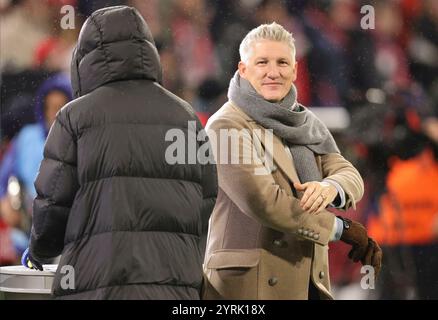 Monaco di Baviera, Germania. 3 dicembre 2024. Firo : 03.12.2024, calcio, DFB Pokal, stagione 2024/2025, round di 16, FC Bayern Monaco - Bayer 04 Leverkusen 0:1, Bastian Schweinstein iger, mezza figura, credito: dpa/Alamy Live News Foto Stock