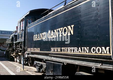 Treno ferroviario del Grand Canyon. Williams. Arizona, Stati Uniti Foto Stock