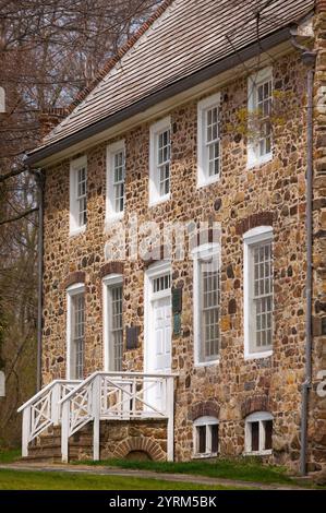 Sala conferenze di Tottenville, sede dei negoziati per la rivoluzione pre-americana. Isola di Staten. New York. STATI UNITI. Foto Stock