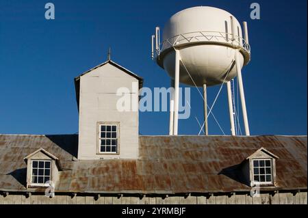 Edifici agricoli. Alto Amana. Colonie di Amana. Iowa. STATI UNITI. Foto Stock