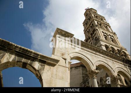 Cattedrale di San Dominio. Palazzo di Diocleziano. Dividi. Croazia. Foto Stock