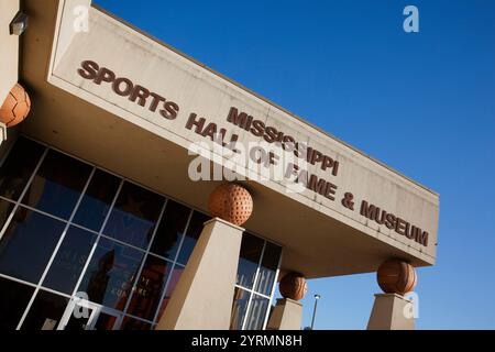 Stati Uniti d'America, Mississippi, Jackson, Mississippi Sports Hll of Fame e Museo, esterna Foto Stock