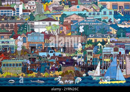 Stati Uniti, California, Central Coast, Monterey, Monterey murale Foto Stock