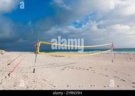 Bahamas, Eleuthera Island Harbour Island, sabbie rosa Beach, mattina Foto Stock